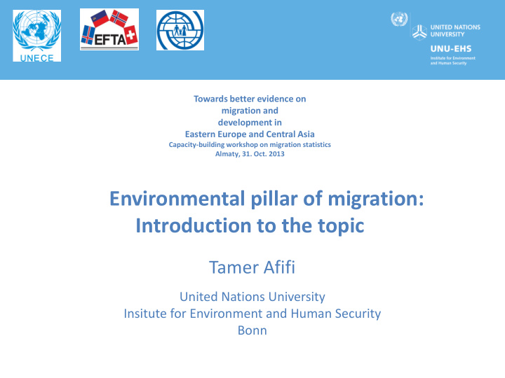 environmental pillar of migration
