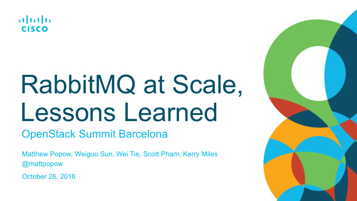 rabbitmq at scale lessons learned