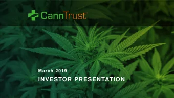 INVESTOR PRESENTATION  Disclaimers  This presentation is for information only and shall not