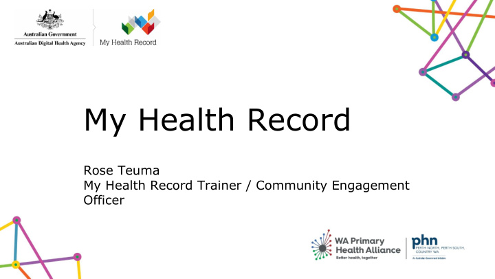 my health record