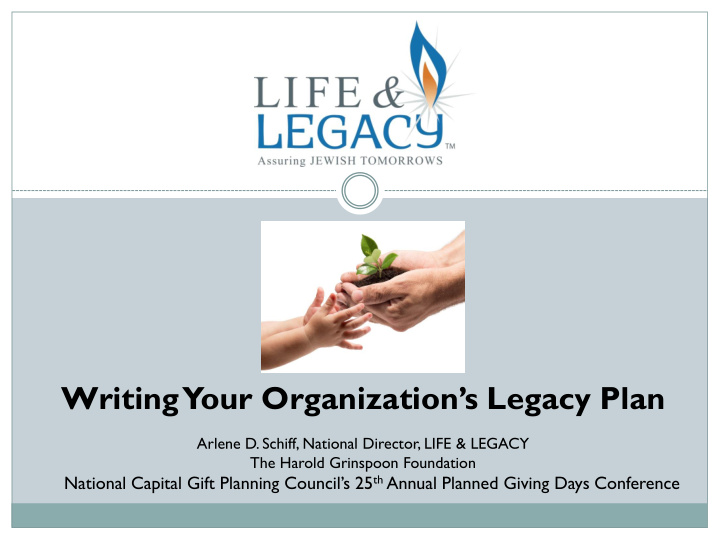 writing your organization s legacy plan