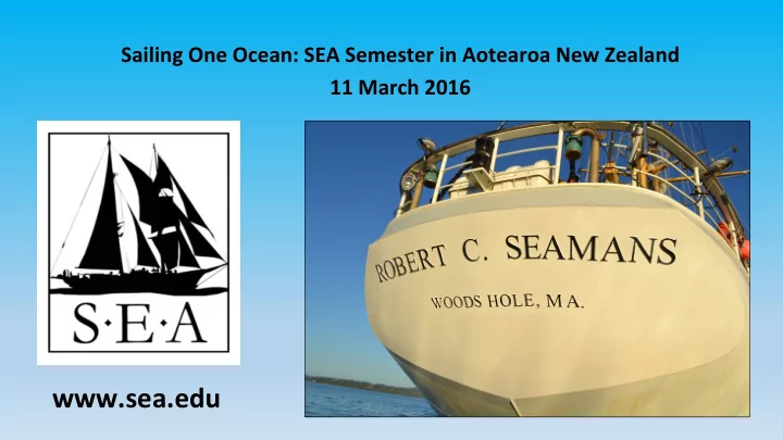 sea edu science on the ssv robert c seamans concnuous data
