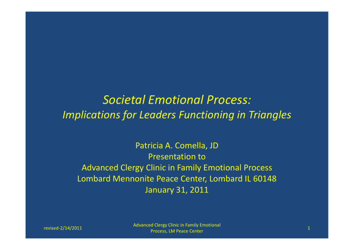 societal emotional process
