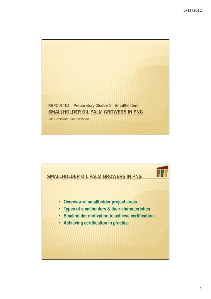 smallholder oil palm growers in png