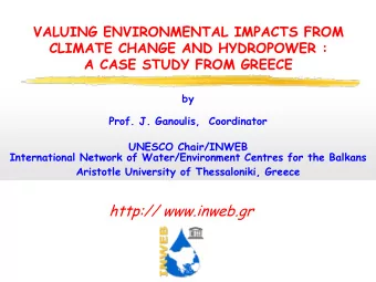 Aristotle University of Thessaloniki, Greece  http:// www.inweb.gr  MAIN DRIVERS OF THE  Global