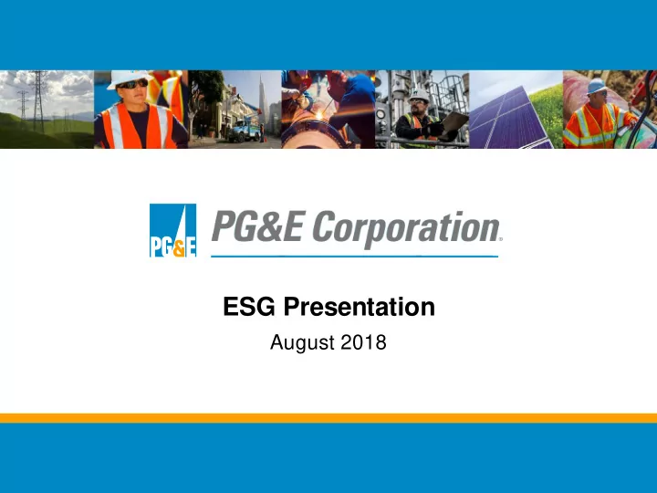 esg presentation