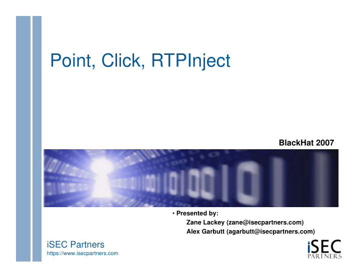 point click rtpinject