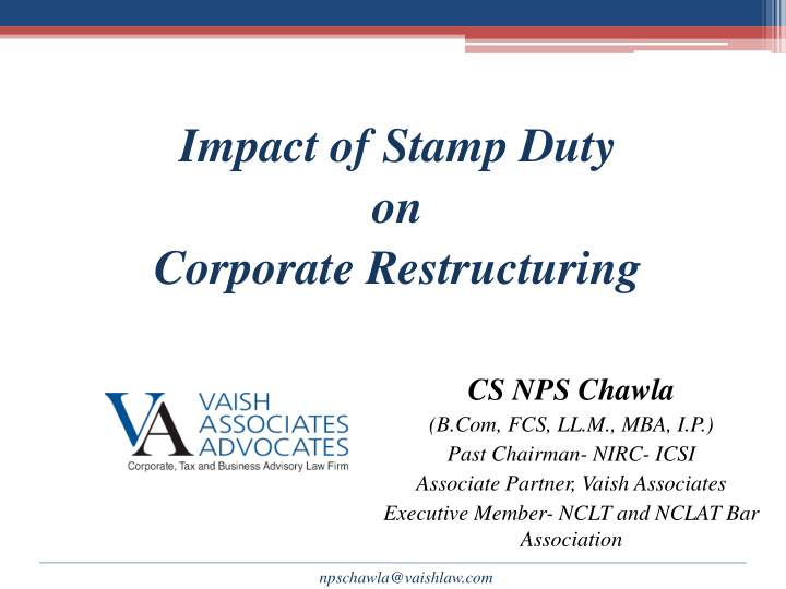 impact of stamp duty