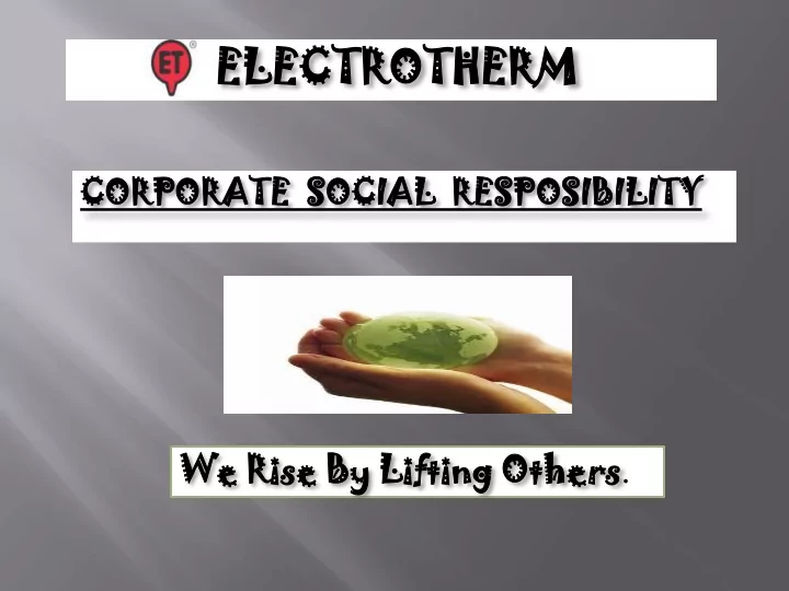 elect ctrothe otherm rm