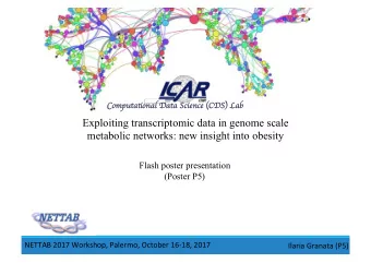 Exploiting transcriptomic data in genome scale  metabolic networks: new insight into obesity  Flash