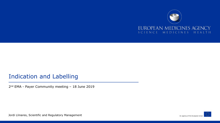 indication and labelling