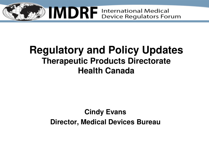regulatory and policy updates