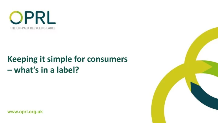 what s in a label