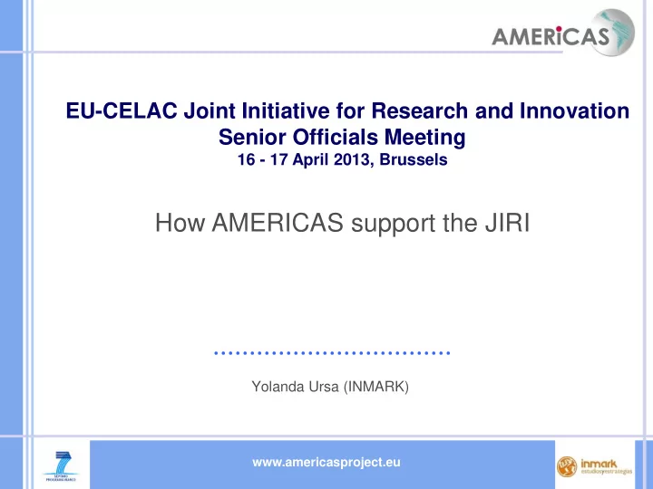 how americas support the jiri