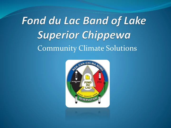 community climate solutions national efforts