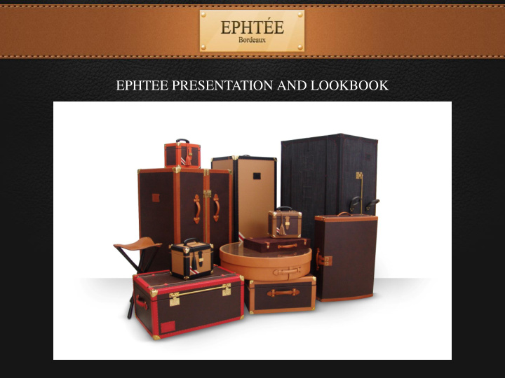 ephtee presentation and lookbook
