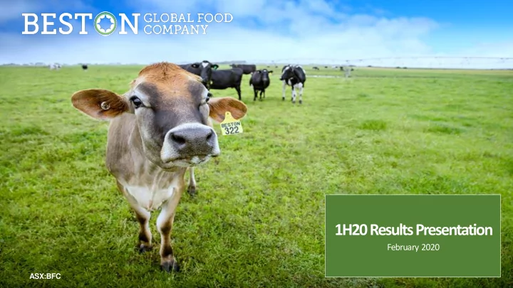 1h20 results presentation