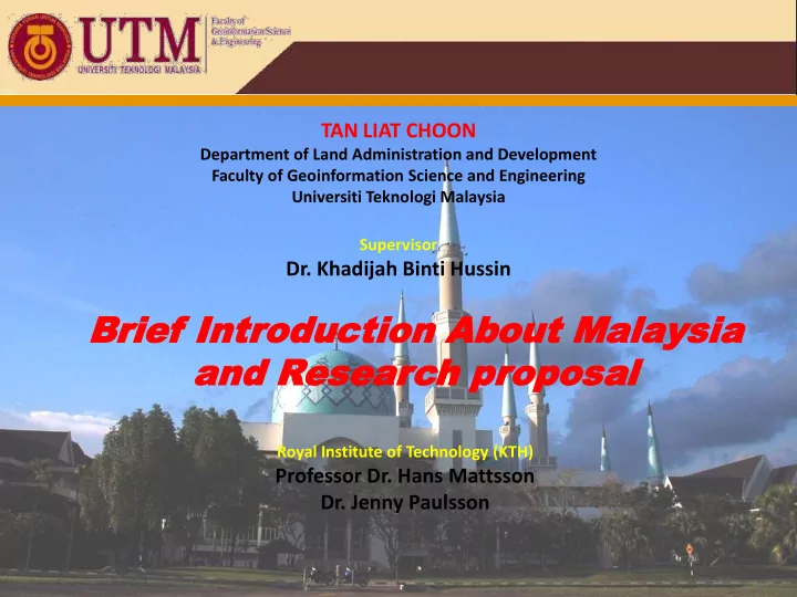 brief brief intr introduc oduction about tion about malay