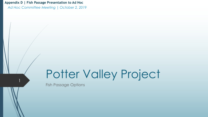 potter valley project