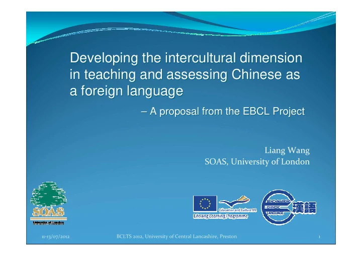 developing the intercultural dimension developing the