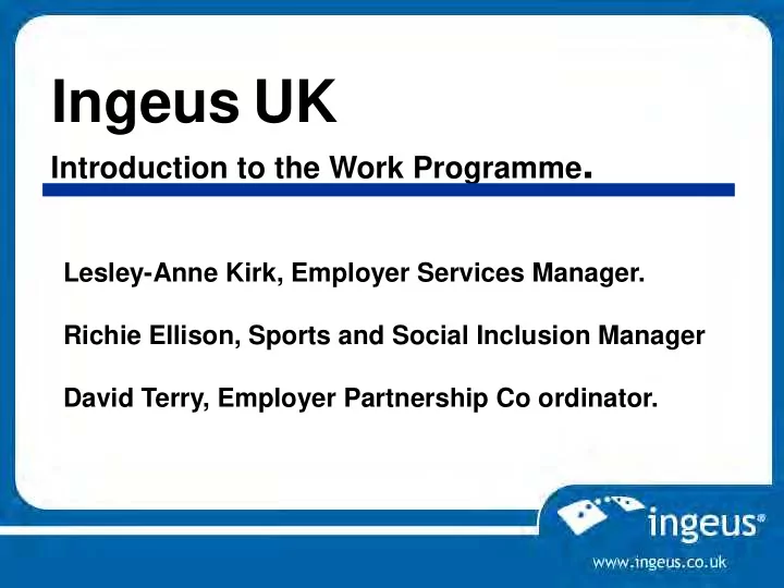 ingeus uk