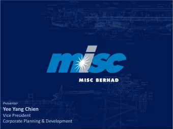 Yee Yang Chien  Vice President  Corporate Planning &amp; Development  Disclaimer  This Presentation