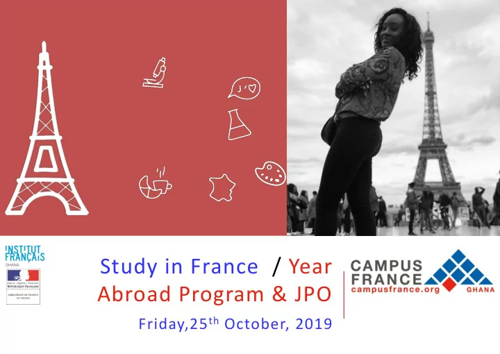 study in france year