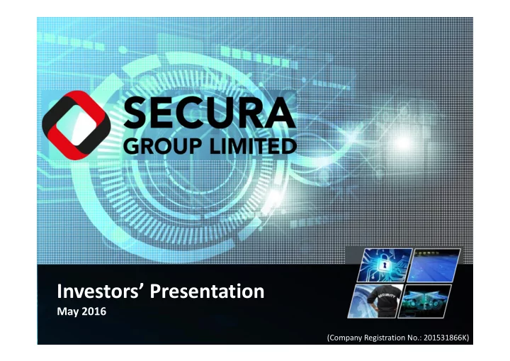 investors presentation