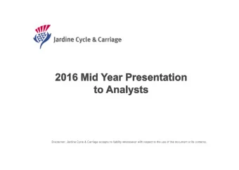 Disclaimer: Jardine Cycle &amp; Carriage accepts no liability whatsoever with respect to the use