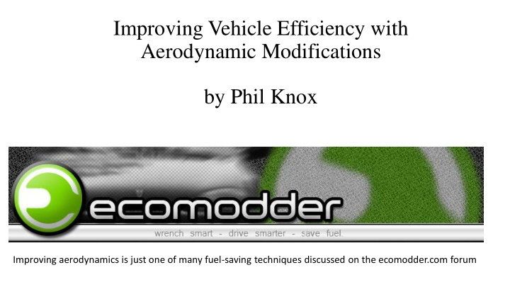 improving vehicle efficiency with