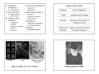 recap to this point  Empirical  Unanswered questions  Unanswered questions  Empirical