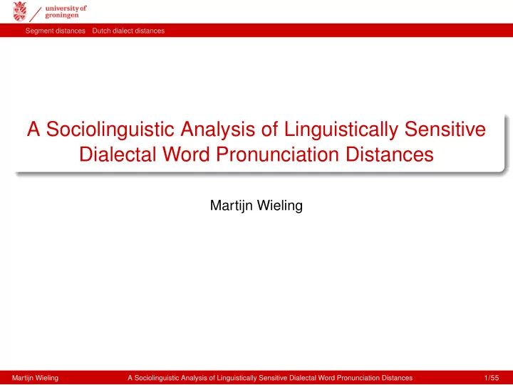 a sociolinguistic analysis of linguistically sensitive