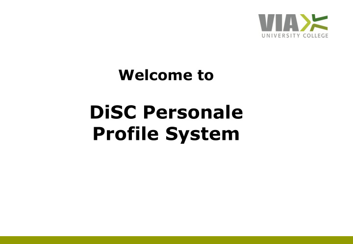 disc personale