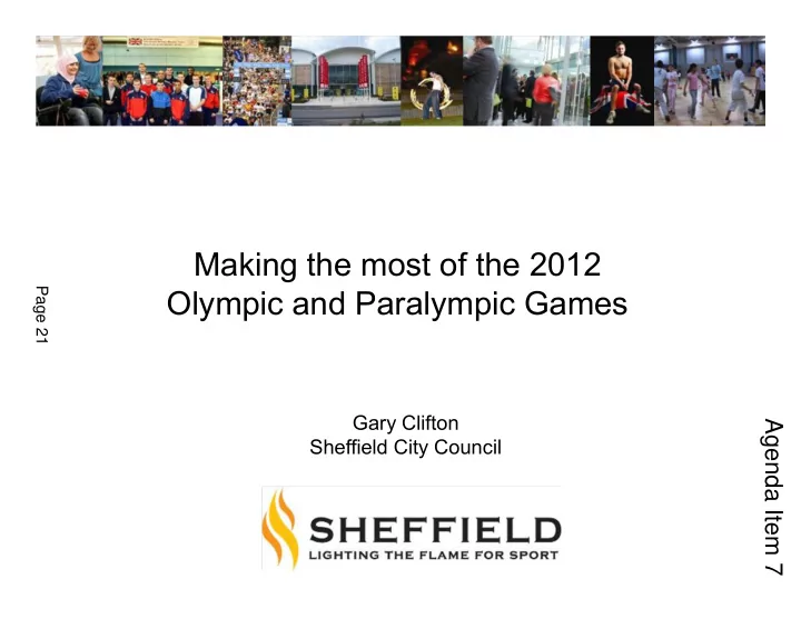 making the most of the 2012