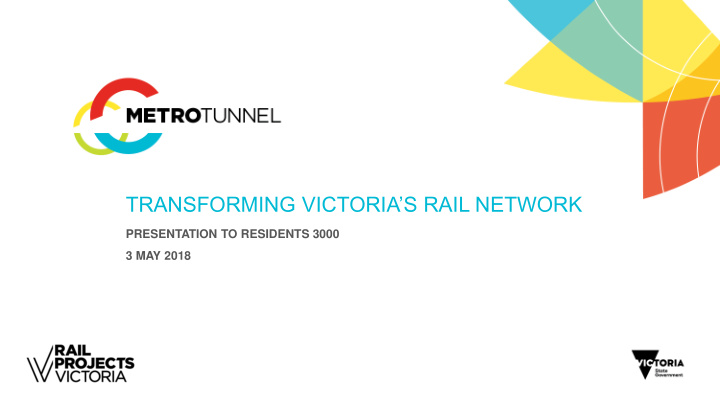 transforming victoria s rail network
