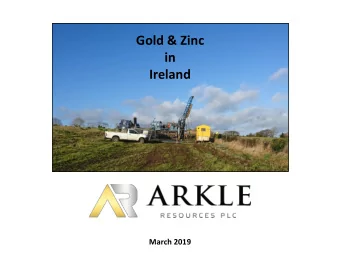 in  Ireland  March 2019  Disclaimer  This presentation does not constitute or form part of any