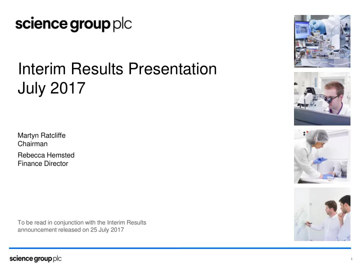 interim results presentation