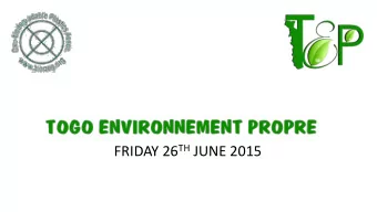 FRIDAY 26 TH JUNE 2015  .  The Oxo-biodegradable Plastics Association  (OPA)  The OPA is a
