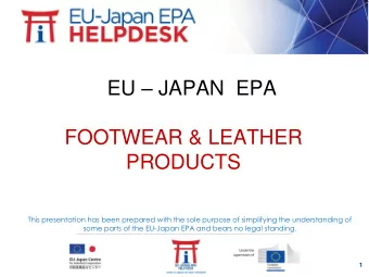 PRODUCTS  This presentation has been prepared with the sole purpose of simplifying the