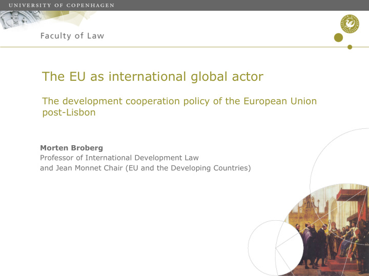 the eu as international global actor