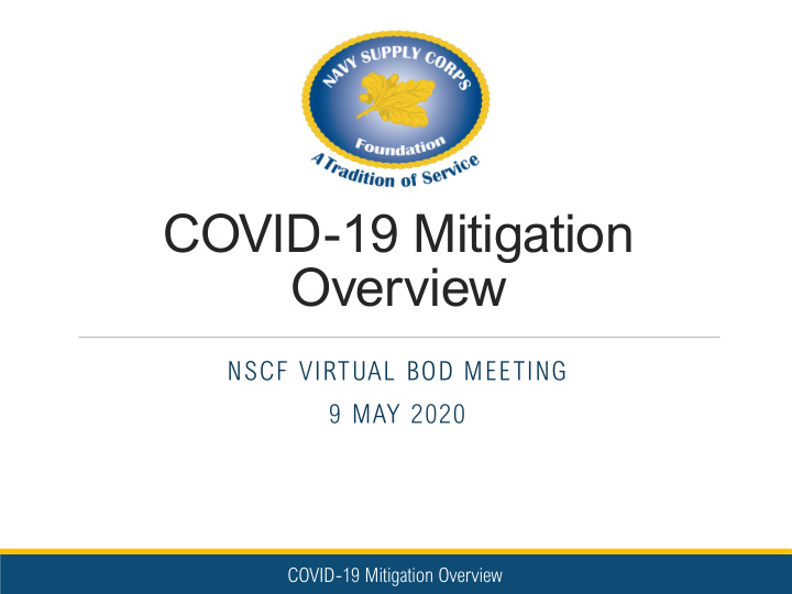 covid 19 mitigation overview