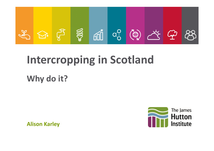 intercropping in scotland