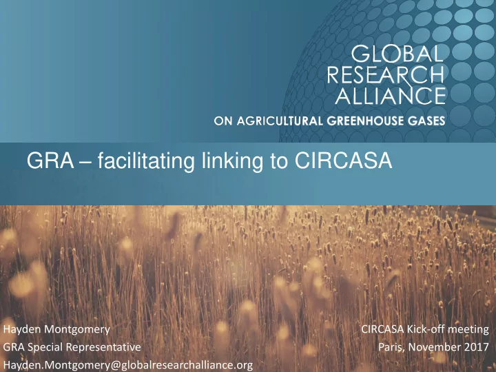 gra facilitating linking to circasa