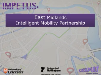 A 3 year project between the University of Nottingham and the  University of Leicester  Jointly