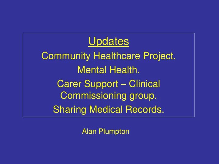 updates