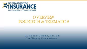 OVE  RVI  E  W  I  NSURT  E  CH &amp; T  E  L  E  MAT  I  CS  Dr. Mic he lle  O sb o rne , MBA, C