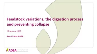 and preventing collapse  28 January 2020  Sam Hinton, ADBA  ADBA and WBA    ADBA has been  ADBA