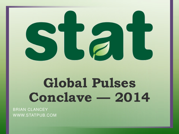 global pulses conclave 2014