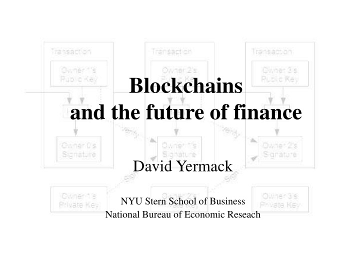blockchains and the future of finance