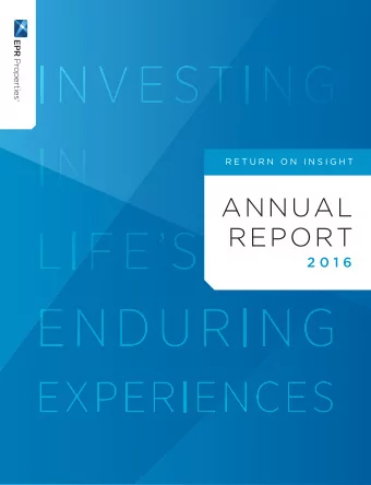 ANNUAL  REPORT  2 0 1 6  CORPORATE  INFORMATION  BOARD OF TRUSTEES  EXECUTIVE OFFICERS  ROBERT J.